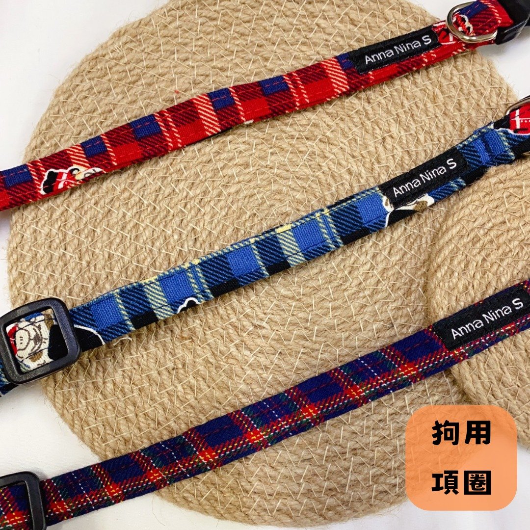 宠物项圈 狗  快速出货  手工素项圈 纯棉(多款) - 项圈/牵绳 - 棉 多色