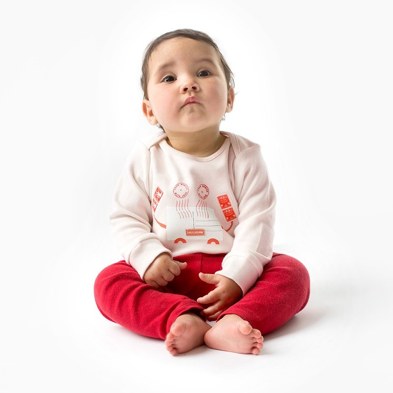 小粉蟹。有机棉。T-Shirt。包屁衣。连身衣。英国皇室选用 - 其他 - 棉．麻 白色