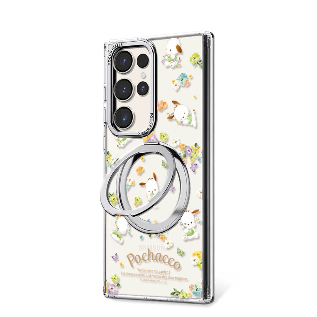 Samsung S26/S25/S24/S23 360 旋转磁吸立架手机壳 - 花季帕恰狗 - 手机壳/手机套 - 其他材质 多色