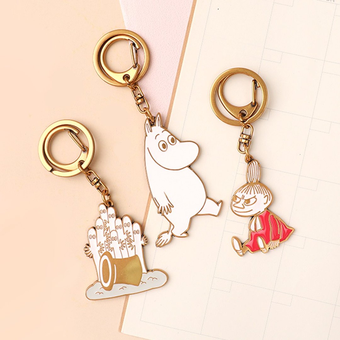 Moomin金属钥匙圈- 姆明 噜噜米吊饰 - 钥匙链/钥匙包 - 其他金属 多色
