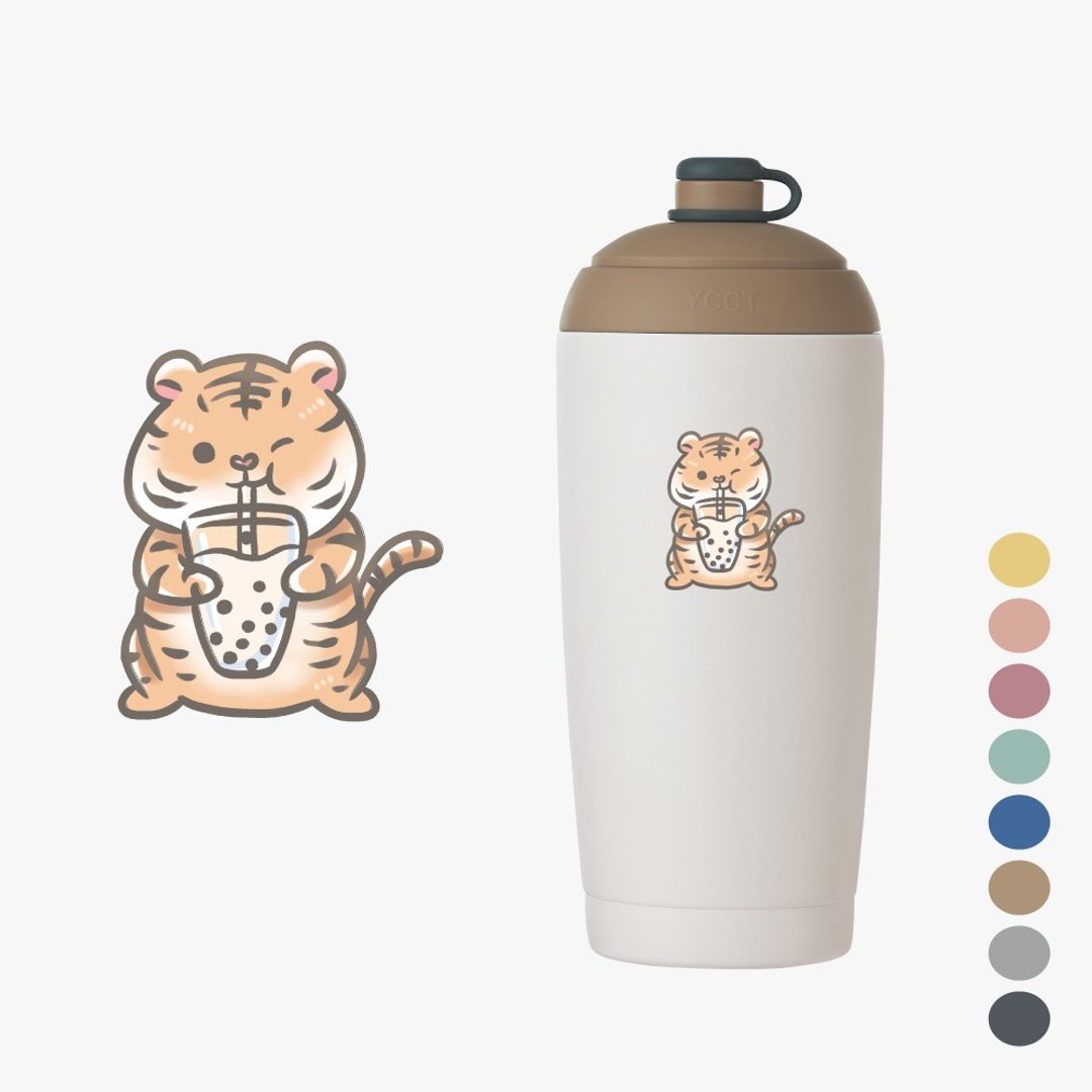 YCCT速吸杯2代550ml - 老虎 -啵一下就能喝的环保咖啡杯/保冰保温 - 保温瓶/保温杯 - 不锈钢 多色