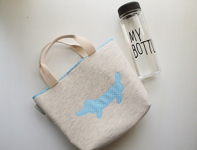 hairmo腊肠狗外出手提袋-米灰 - 手提包/手提袋 - 其他材质 卡其色