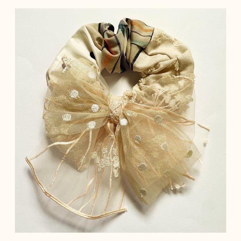 【缎带系列】发圈 / WHITE - 发饰 - 聚酯纤维 白色