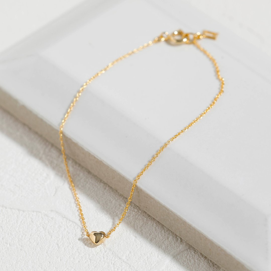 tiny heart bracelet GD 无镍手链 小爱心手链 金色 - 手链/手环 - 其他金属 金色