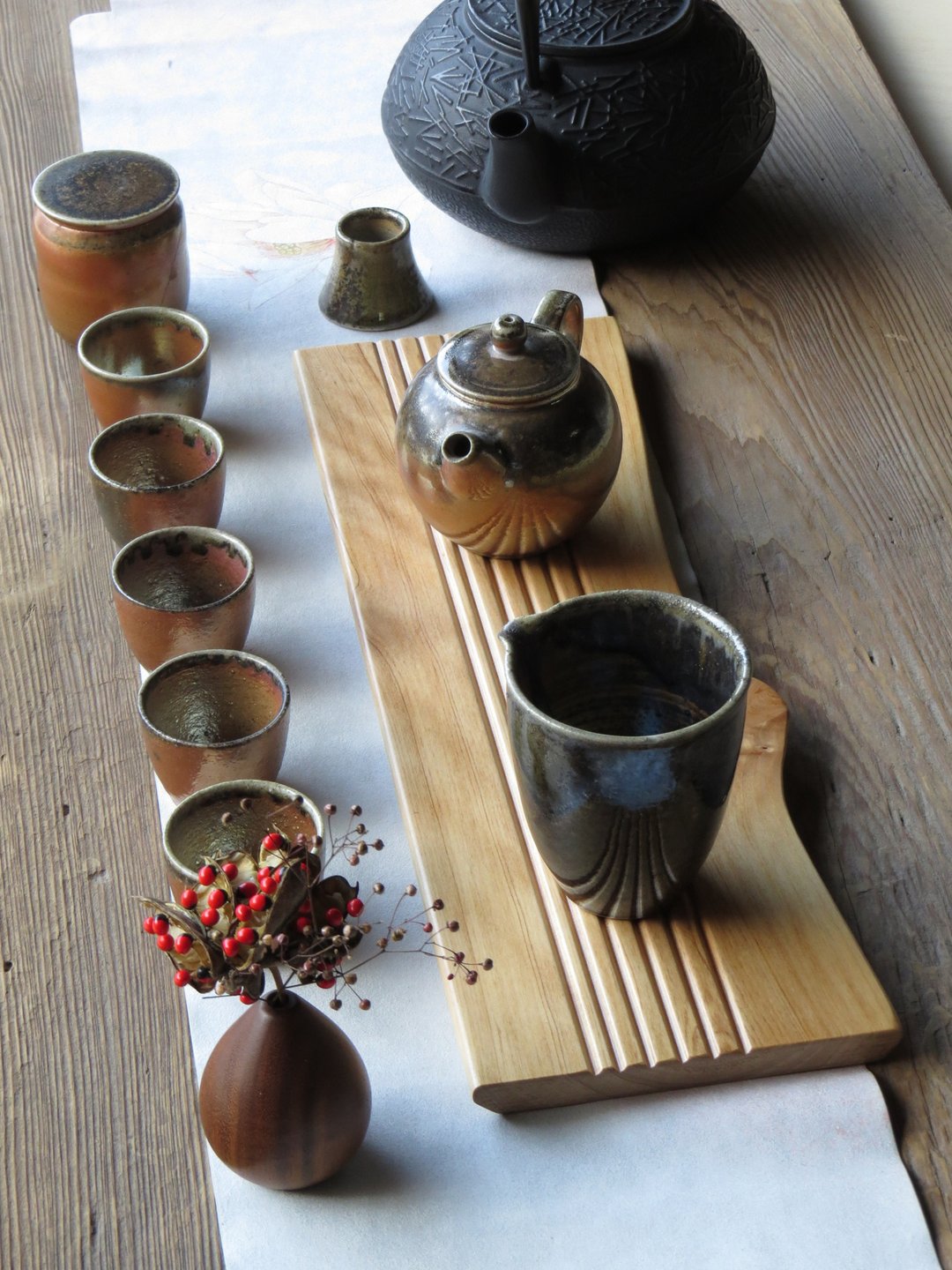 HO MOOD 解构系列—手作 原木茶盘 - 杯垫 - 木头 金色
