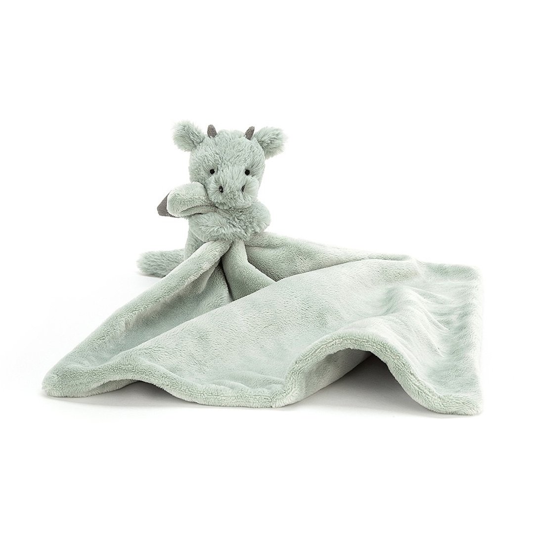 Bashful Dragon Soother 小飞龙安抚巾 约34x34厘米 - 围嘴/口水巾 - 聚酯纤维 绿色