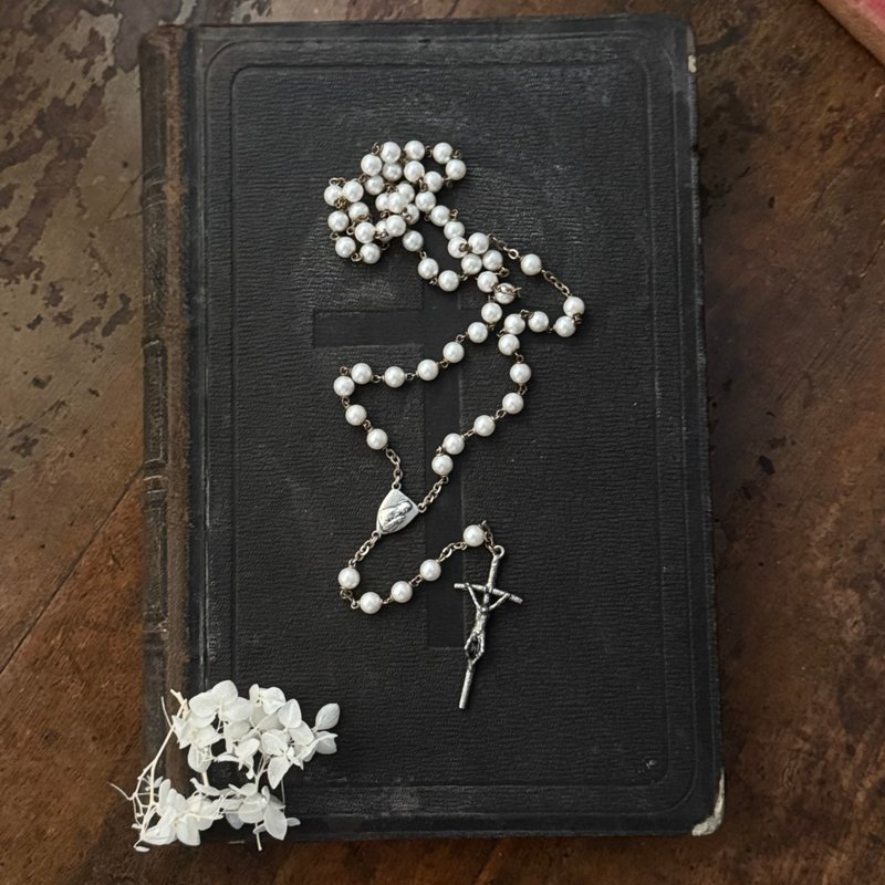 50525-庄严法国古董念珠项链53cmFrench antique rosary necklace - 项链 - 其他材质 