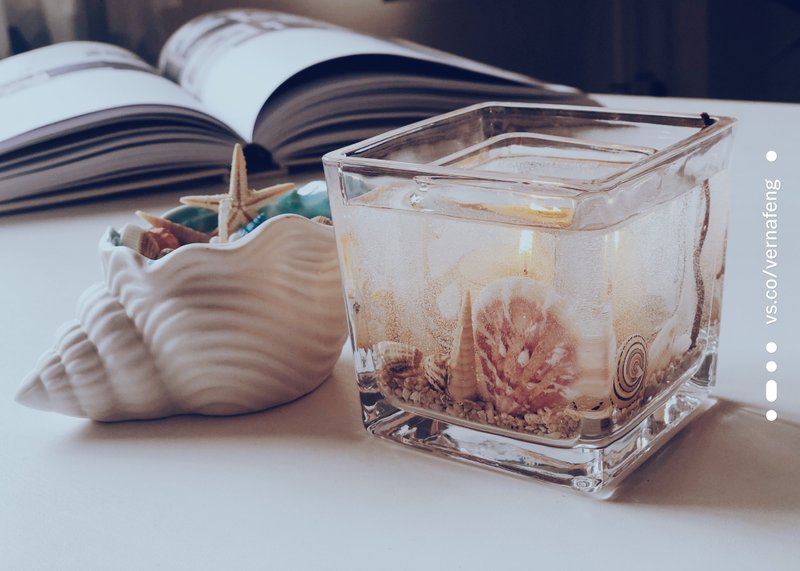 海洋系香氛蜡烛与烛台课程 【2人成班】 - 蜡烛/香氛 - 蜡 