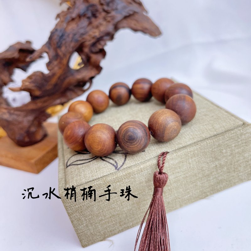 收藏级-沉水梢楠手珠 - 手链/手环 - 木头 
