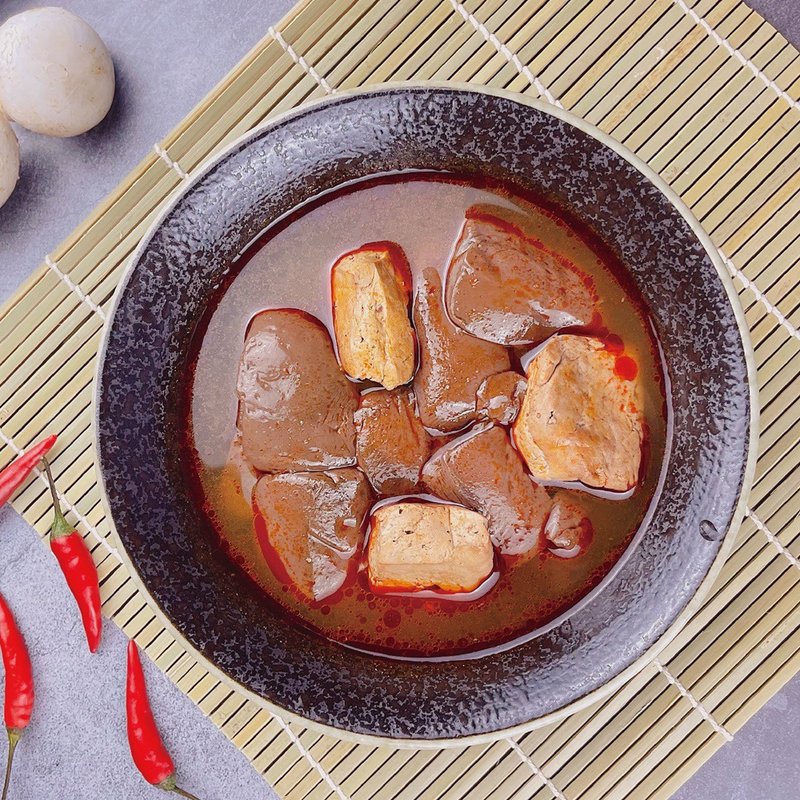 【搭嘴好食】即食麻辣鸭血豆腐(450g/包) - 料理包 - 新鲜食材 白色