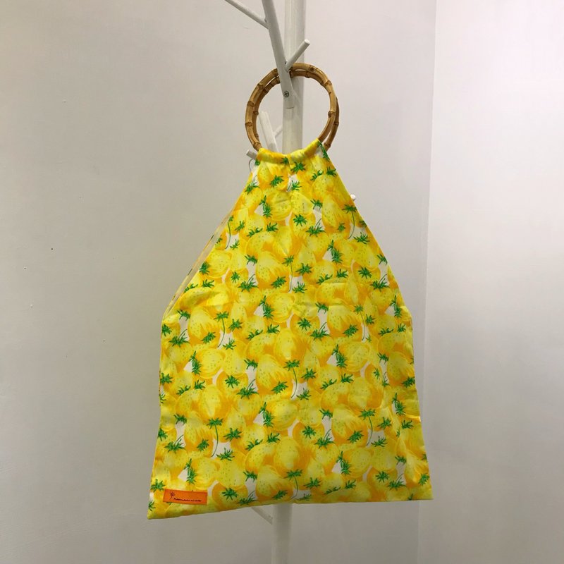 手提百变包 万用/外出/环保 台湾手工包袋 柠檬时尚 - 手提包/手提袋 - 棉．麻 