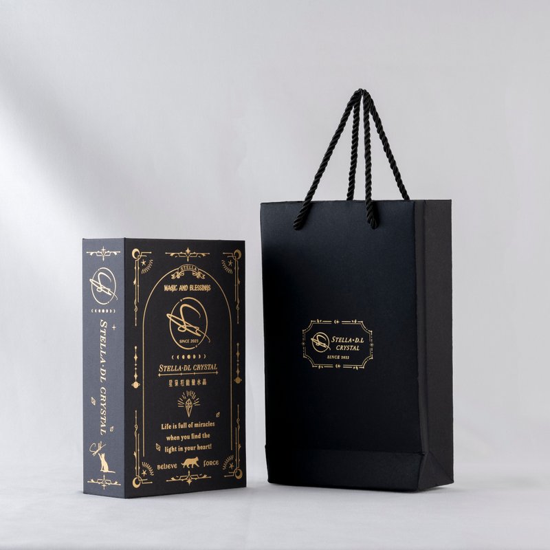 魔法书磁吸式礼盒 | 净化消磁盒 | 提袋 D39502 - 摆饰 - 水晶 黑色