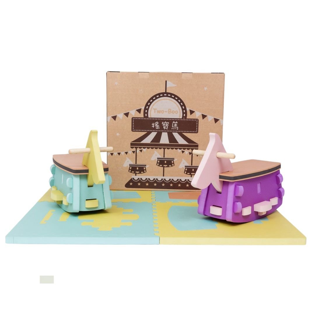 乐扣摇宝马 /多功能地垫/EVA 安全 DIY 成长性商品 - 儿童家具 - 其他材质 多色