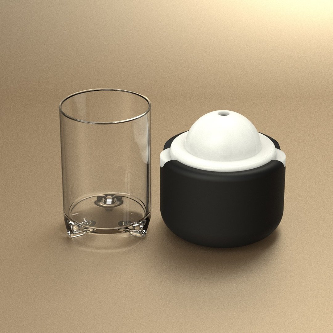 POLAR ICE 极地冰球品酌组 - (单个冰球+杯两件组) - 厨房用具 - 硅胶 黑色