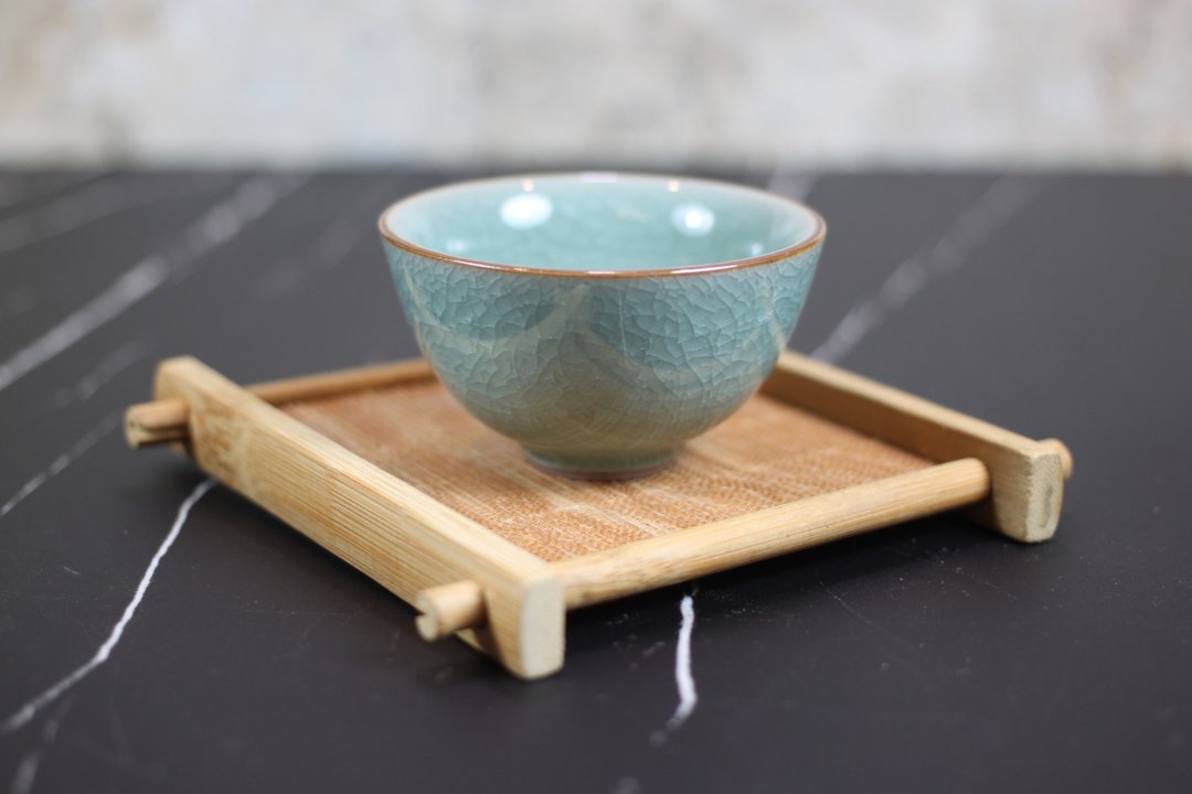 【教师节礼物】哥窑 冰裂纹 中式小茶杯 莺歌陶艺名家叶敏祥作品 - 茶具/茶杯 - 陶 