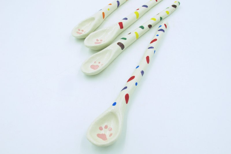 猫掌长汤匙 - 餐刀/叉/匙组合 - 陶 