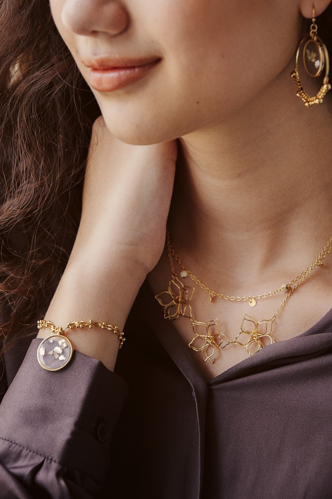 Ma Li Necklace - 项链 - 其他材质 金色