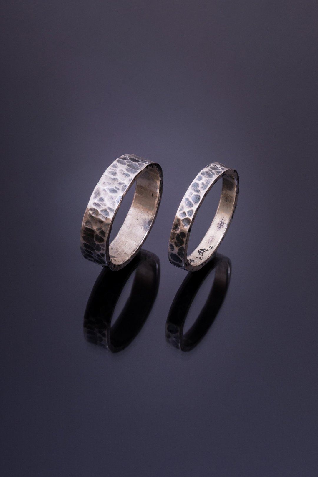 - 痕迹I - 对戒 / 戒指 Ring - 对戒 - 纯银 银色