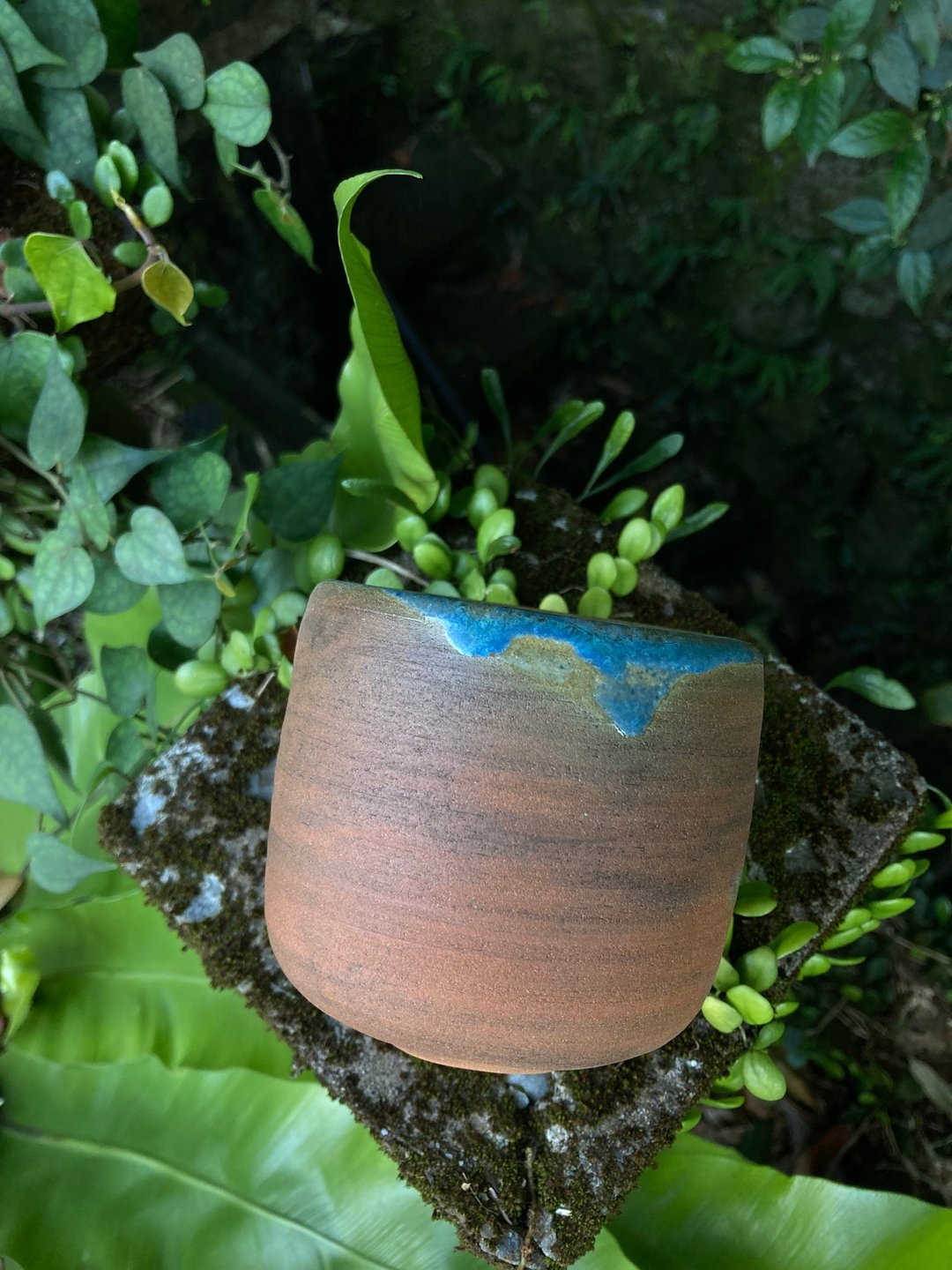 雾面结晶蓝釉茶杯 04 - 茶具/茶杯 - 陶 