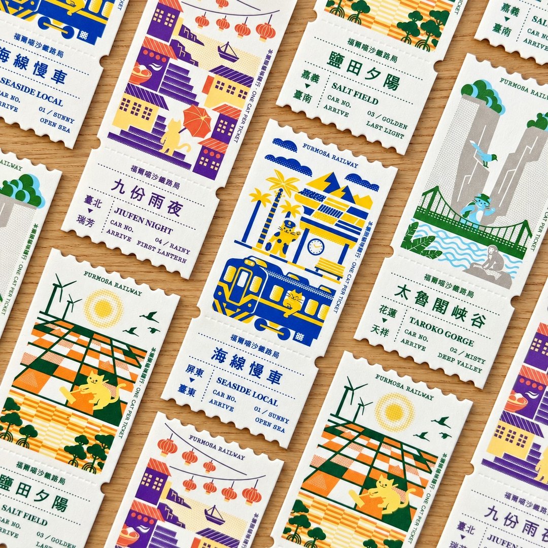 【文画季新品】福尔喵沙之旅书签 / 活版印刷书签 - 书签 - 纸 