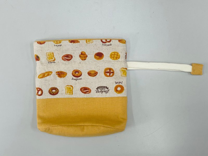 现货-有袋底的迷你束口袋-橘黄色面包 - 其他 - 棉．麻 橘色