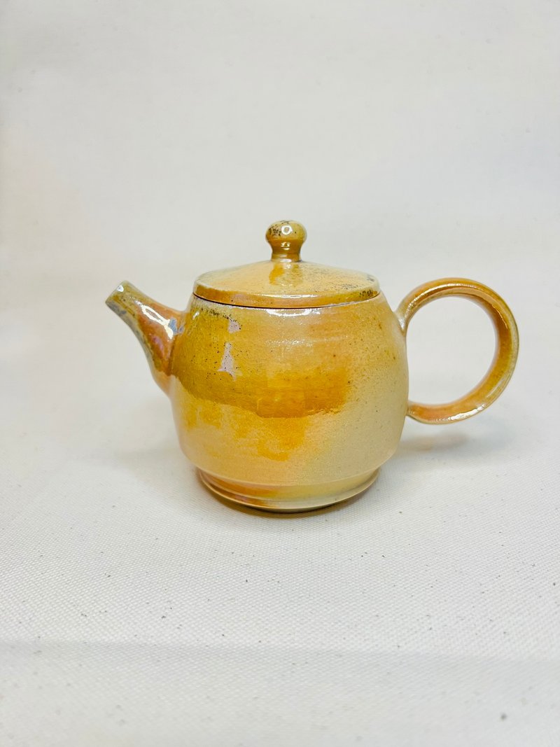 【父亲节礼物】柴烧茶壶/柴烧手工茶壶/叶良 - 茶具/茶杯 - 陶 