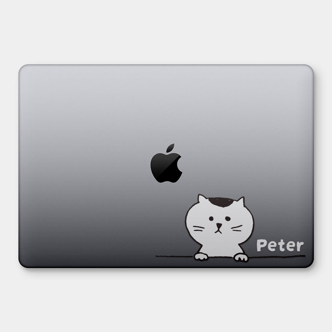 【文字可定制】喵星人 猫咪 Cat MacBook 超轻薄防刮保护壳 PU024 - 平板/电脑保护壳 - 塑料 透明