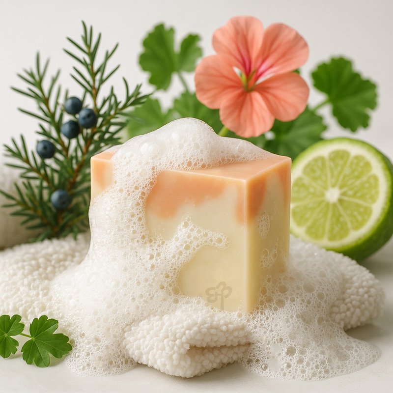 皂匠子【心旷神怡】杜松秘境皂丨植萃呵护丨洗后柔嫩 - 肥皂/手工皂 - 植物．花 粉红色