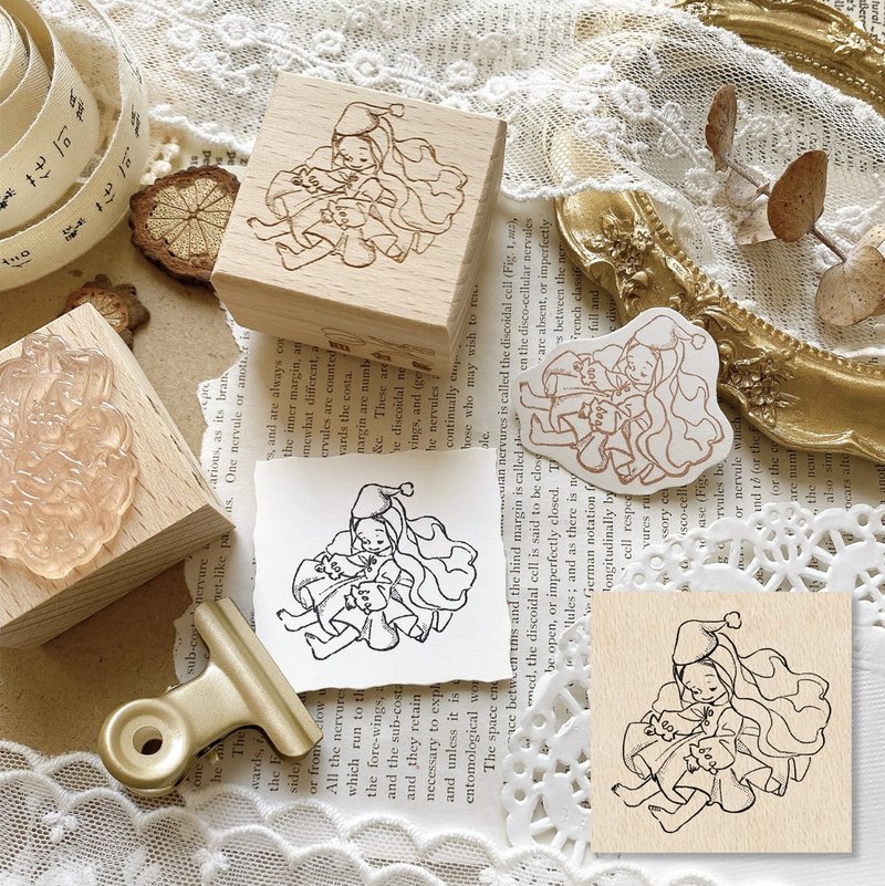 好夢 木質手帳印章 - 印章/印台 - 其他材质 卡其色