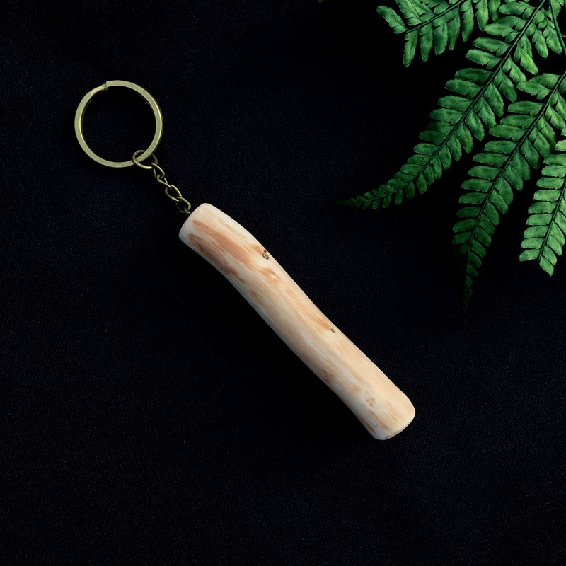 钥匙圈 原木树枝_龙柏 B - 钥匙链/钥匙包 - 木头 