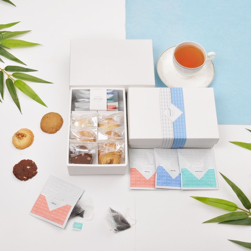 雪恋礼盒 - 手工饼干 (六款手作饼干+六款花茶)【HERDOR茶礼盒】 - 蛋糕/甜点 - 纸 红色