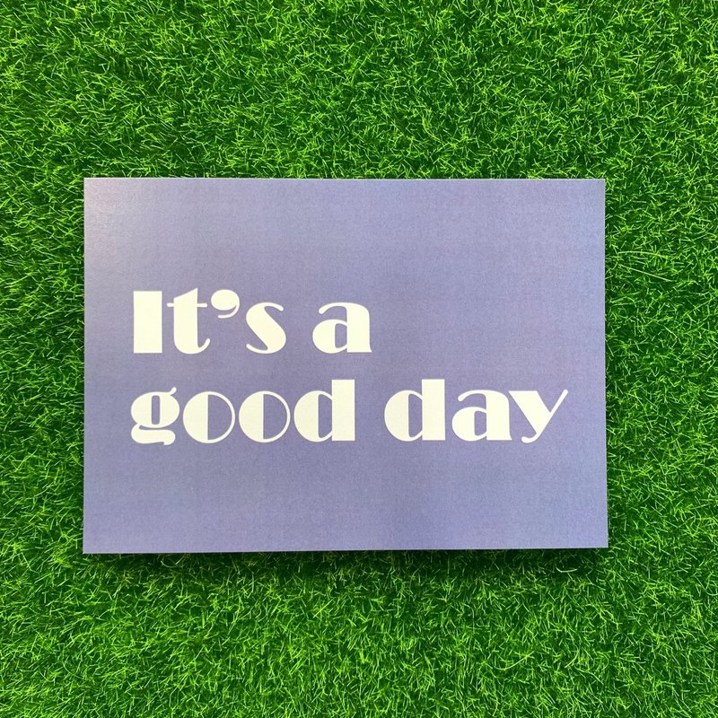 明信片_今天是个好日子 ! - 卡片/明信片 - 纸 蓝色