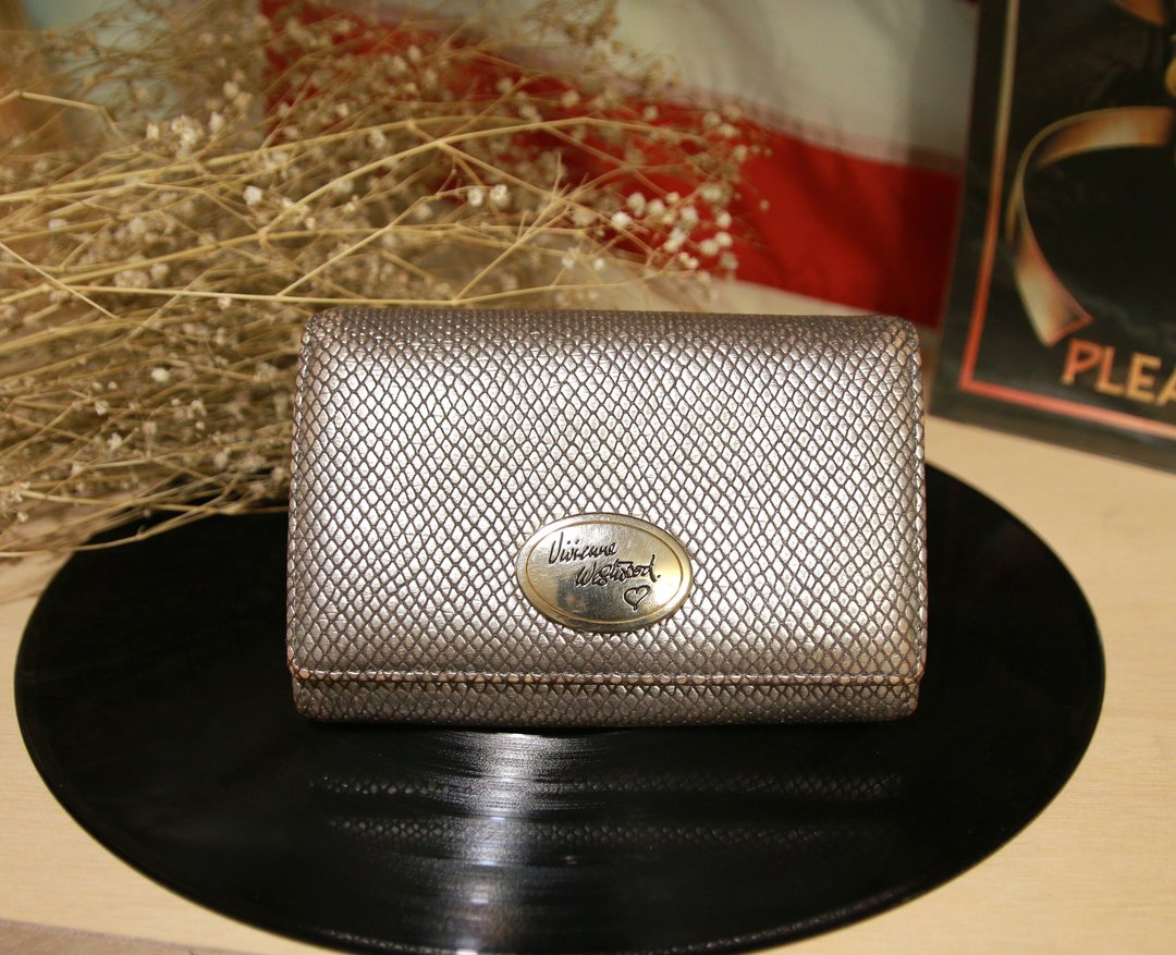 Back to Green:: Vivienne Westwood 香槟银 vintage wallet ( WT-03 ) - 皮夹/钱包 - 真皮 