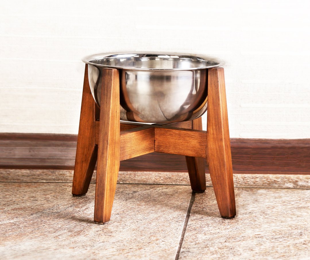 Elevated dog bowls stand bowls for large dogs  raised dog bowls dog bowl holder - 碗/碗架 - 木头 