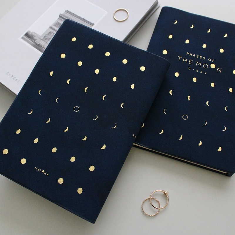 MATOKA 手帐 2026年版 2025年10月开始 B6 周记事 方格 月亮 Deep Blue - 笔记本/手帐 - 纸 