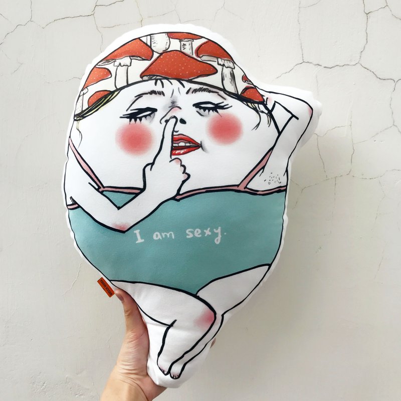 Pillows I am sexy - Shock Mama - 枕头/抱枕 - 其他材质 蓝色