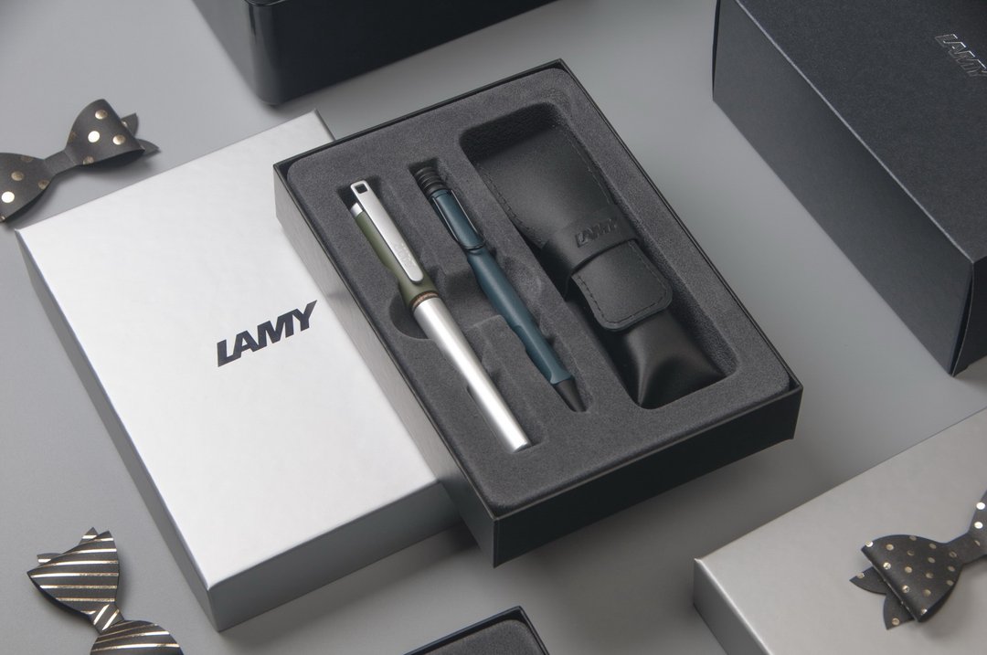LAMY 双入笔套礼盒  (钢笔+原子笔) / safari&nexx 双系列-森绿蓝 - 钢笔 - 铝合金 多色