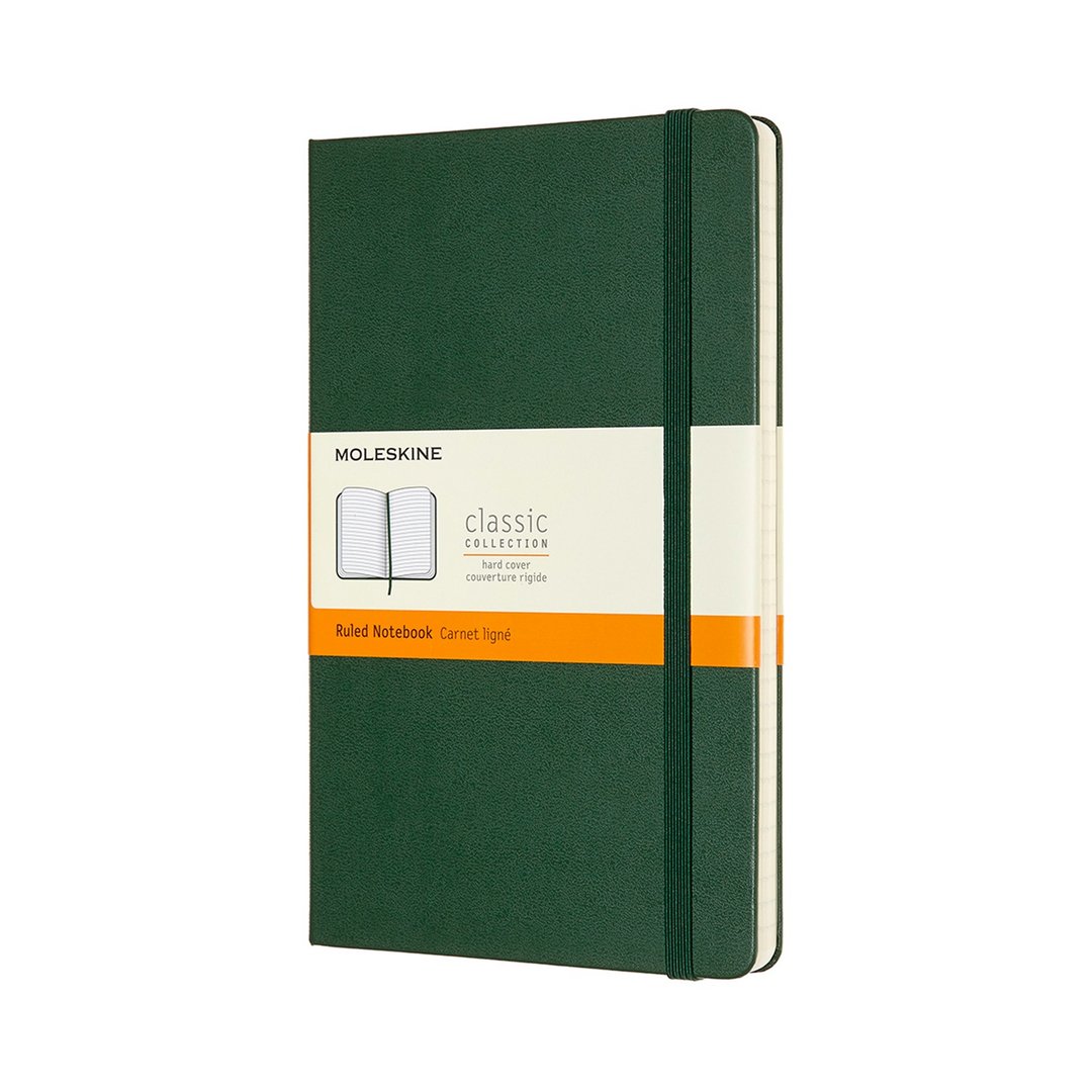 _勿上架_MOLESKINE 经典硬壳笔记本 - L型 - 横线绿 - 烫金服务 - 笔记本/手帐 - 纸 绿色