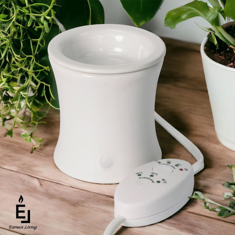 【Earnest Living】2代定时温控扩香石 扩香石 扩香 扩香仪 精油 - 香薰/精油/线香 - 陶 白色