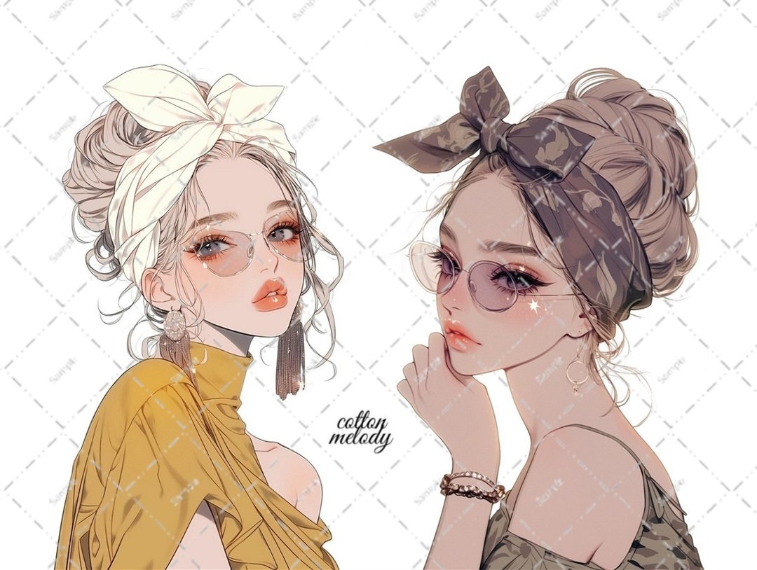 原创贴纸 no.6329 人物贴纸 原创贴纸 人物贴纸 女孩贴纸 原创人物贴纸 - 贴纸 - 纸 