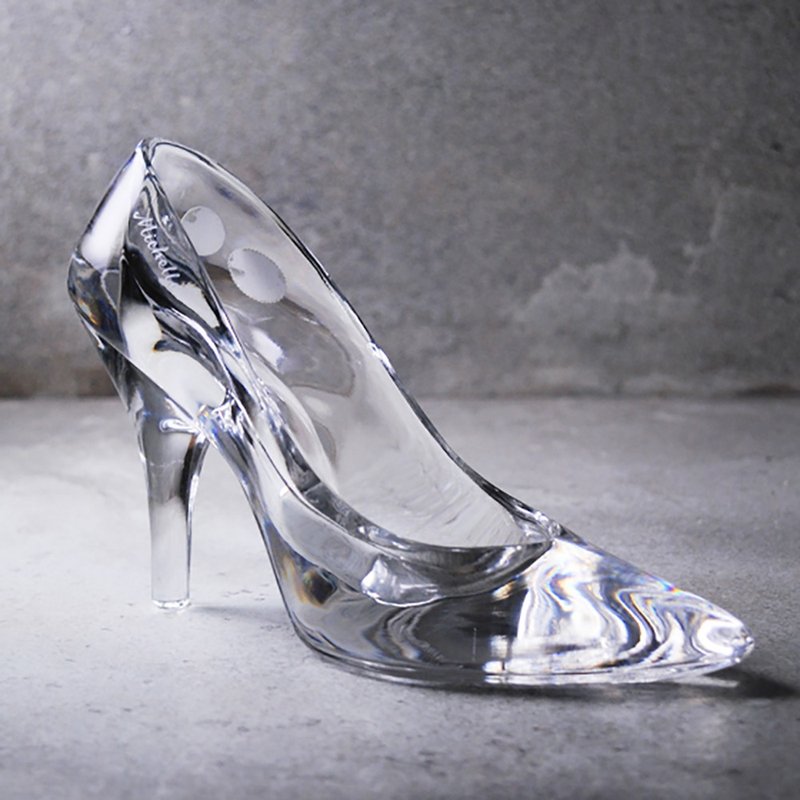 19cm【灰姑娘玻璃鞋】求婚专用 Cinderella glass slipper 水晶鞋 - 摆饰 - 玻璃 透明