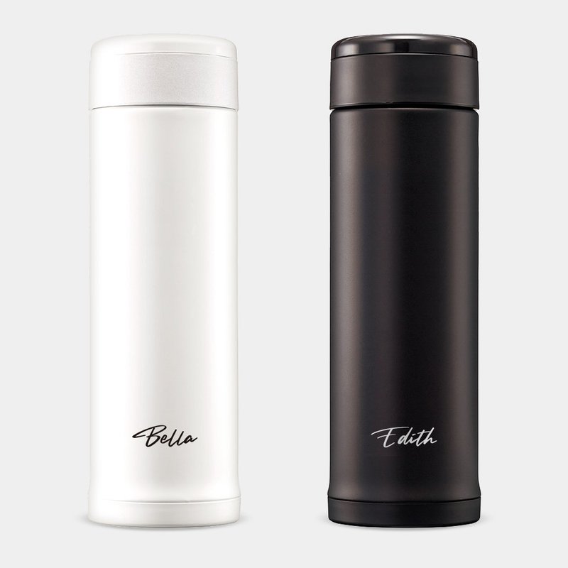 【定制化礼物】 定制化英文名 象印 不锈钢 保温瓶 PU019 - 保温瓶/保温杯 - 不锈钢 白色