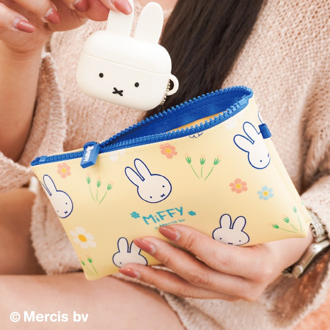 【MIFFY】花花硅胶万用包 - 化妆包/杂物包 - 其他材质 