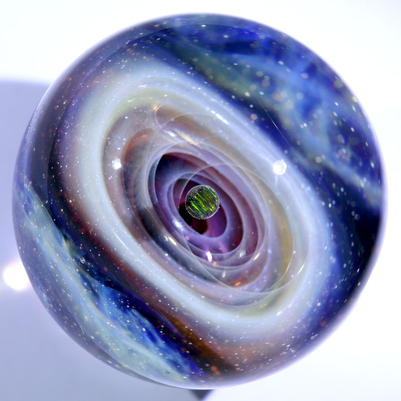 55mm 宇宙玻璃球摆设 no.M124 - 摆饰 - 玻璃 紫色