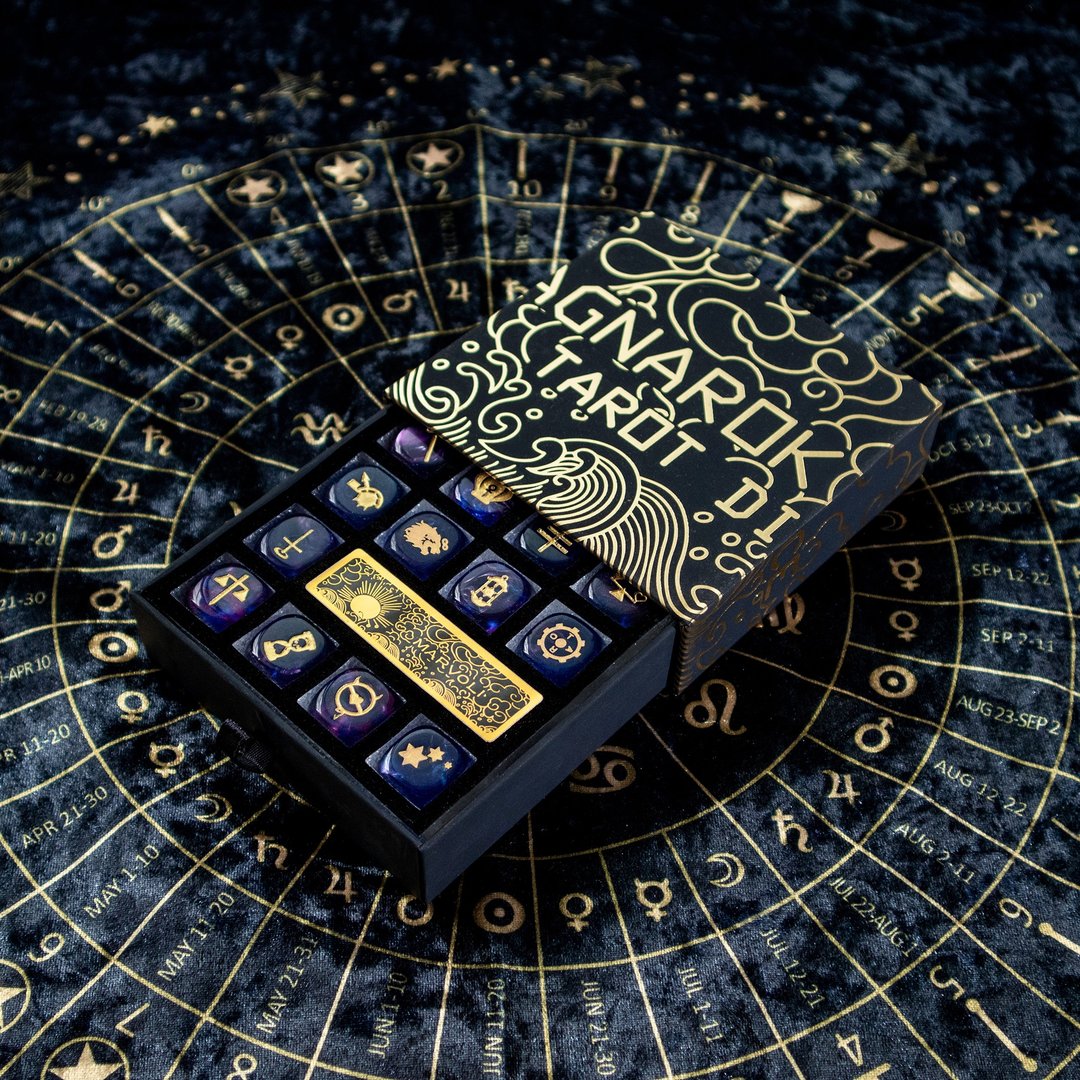 落日海塔罗牌塔罗骰子 Tarot Dice -Sunset Sea - 桌游/玩具 - 纸 多色
