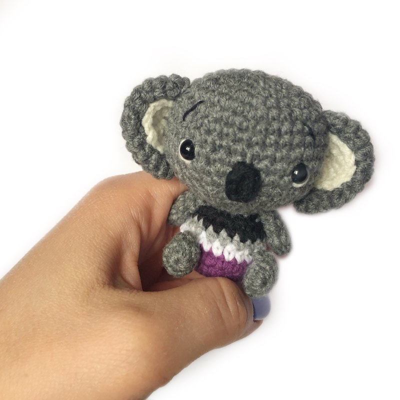 Asexual koala plush | Asexual | Mini koala plush - 其他 - 棉．麻 紫色