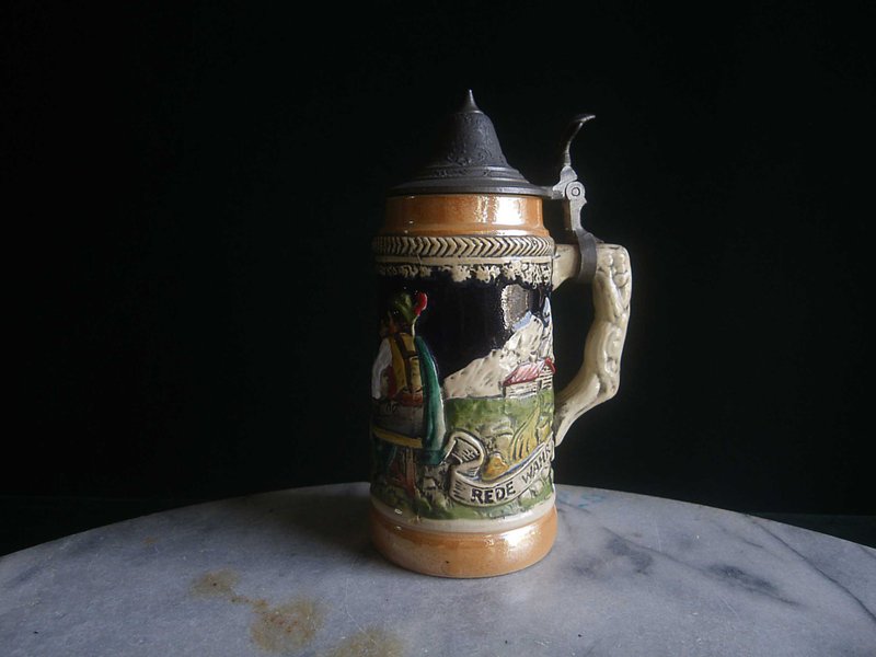 【老时光 OLD-TIME】早期德国海德堡陶瓷啤酒杯 - 摆饰 - 其他材质 