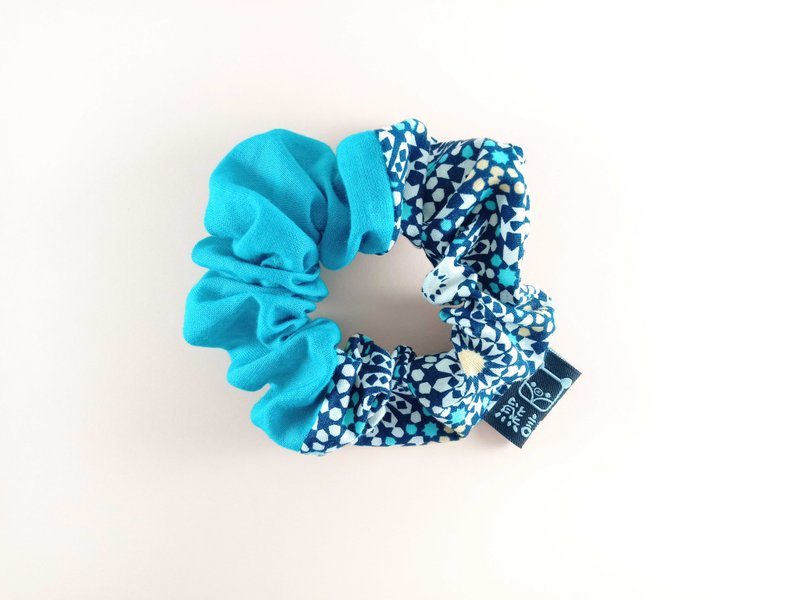 万花筒 圈束 甜甜圈 大肠圈 发饰 发圈 发饰 礼物  accessories - 发饰 - 棉．麻 蓝色