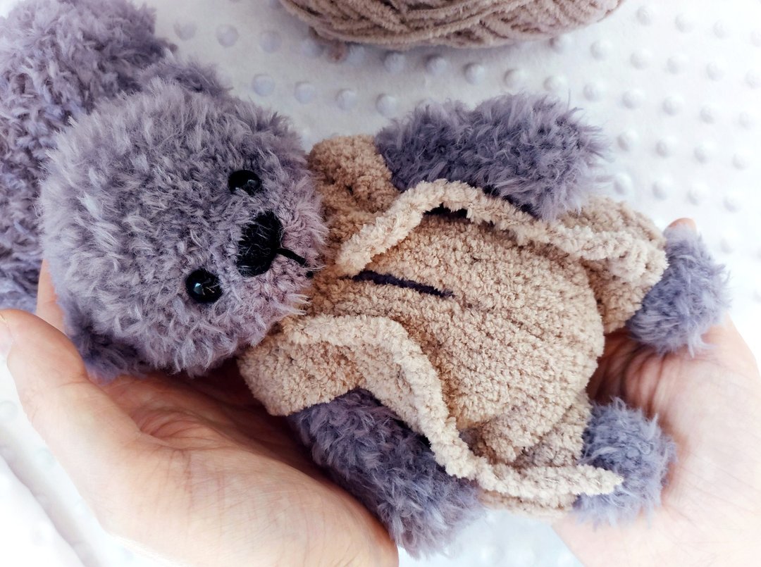 Handmade teddy bear/ cute baby toys/ kawaii bear/ plush animal toys/ plush bear - 玩具/玩偶 - 其他材质 