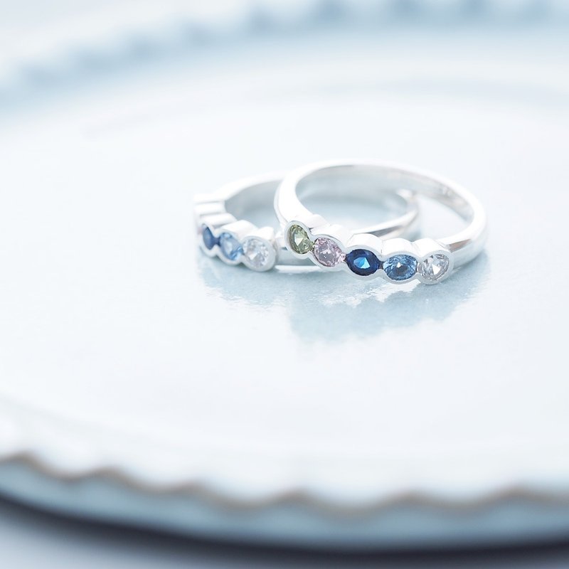 Rainbow rainbow ring Silver 925 - 戒指 - 其他金属 多色